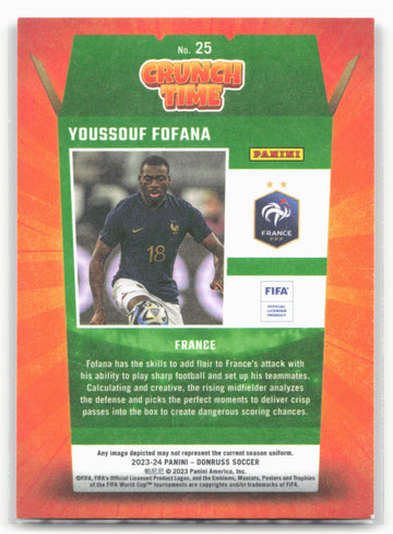 
2023-24 Donruss #25 Youssouf Fofana Crunch Time
