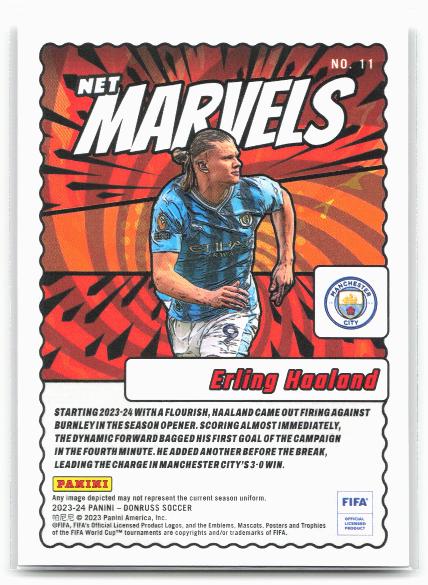 2023-24 Donruss #11 Erling Haaland Net Marvels