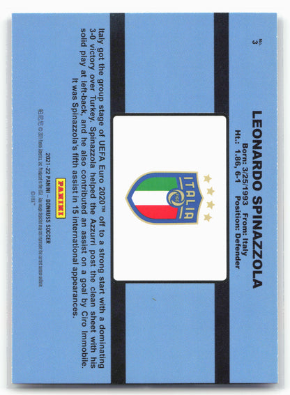 2021-22 Donruss #3 Leonardo Spinazzola 1991 Donruss Tribute Press Proof
