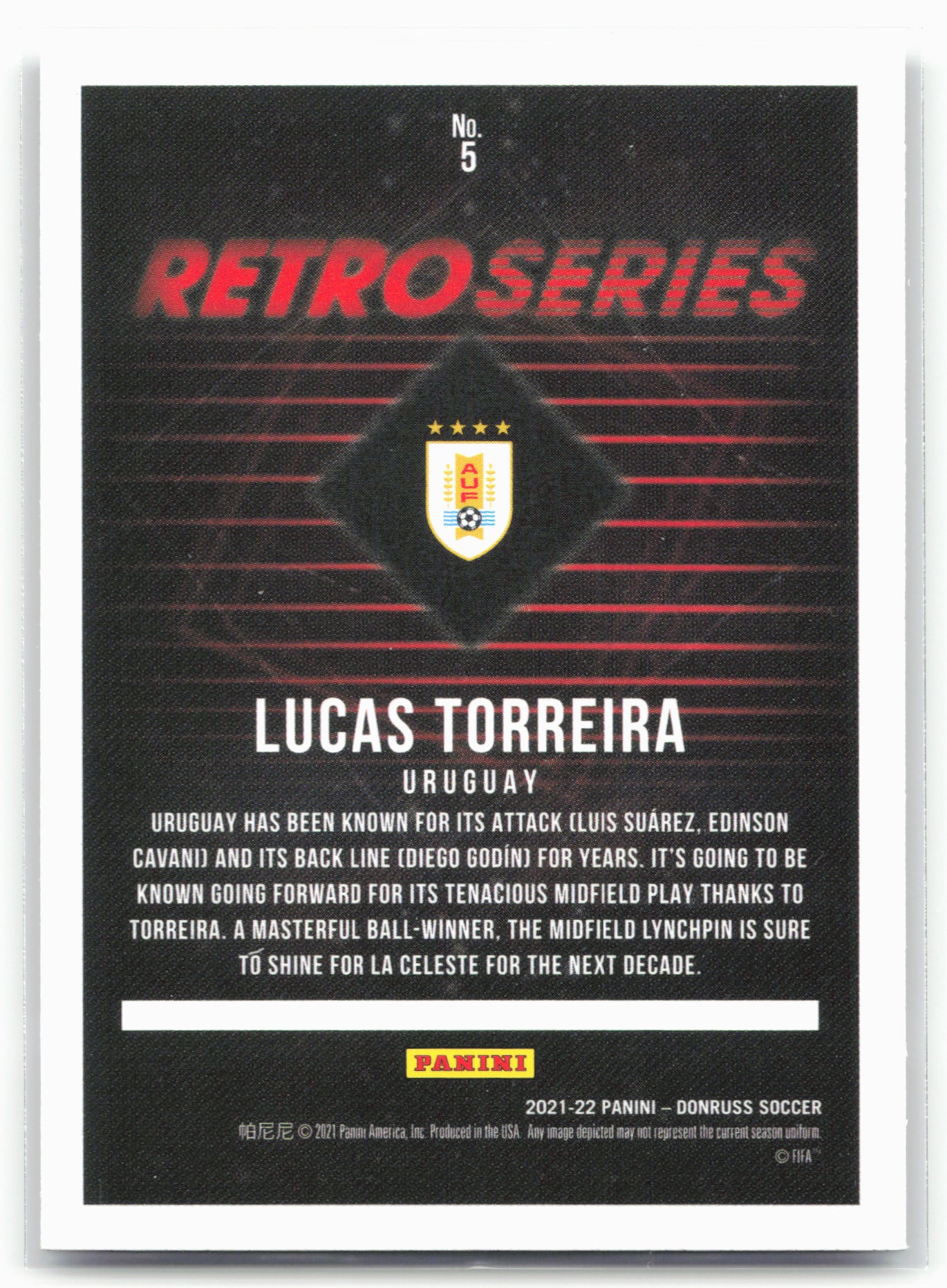 2021-22 Donruss #5 Lucas Torreira Retro Series Press Proof