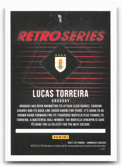 2021-22 Donruss #5 Lucas Torreira Retro Series Press Proof