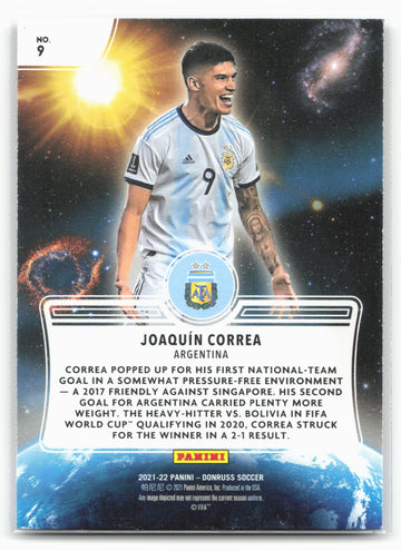 
2021-22 Donruss #9 Joaquin Correa Zero Gravity Press Proof