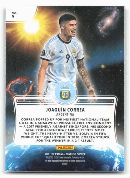2021-22 Donruss #9 Joaquin Correa Zero Gravity Press Proof