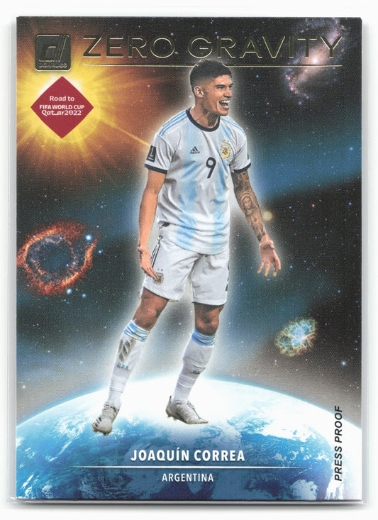 2021-22 Donruss #9 Joaquin Correa Zero Gravity Press Proof