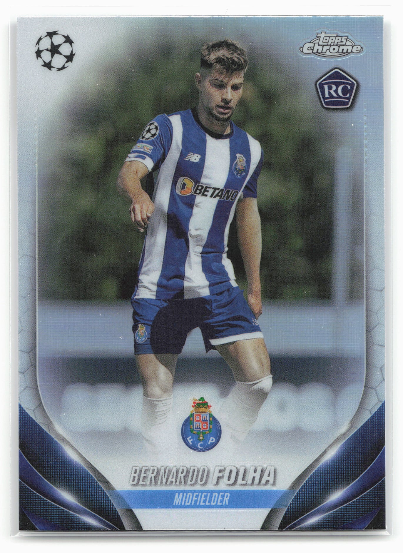 2023-24 Topps Chrome UEFA Club Competitions #192 Bernardo Folha Refractor