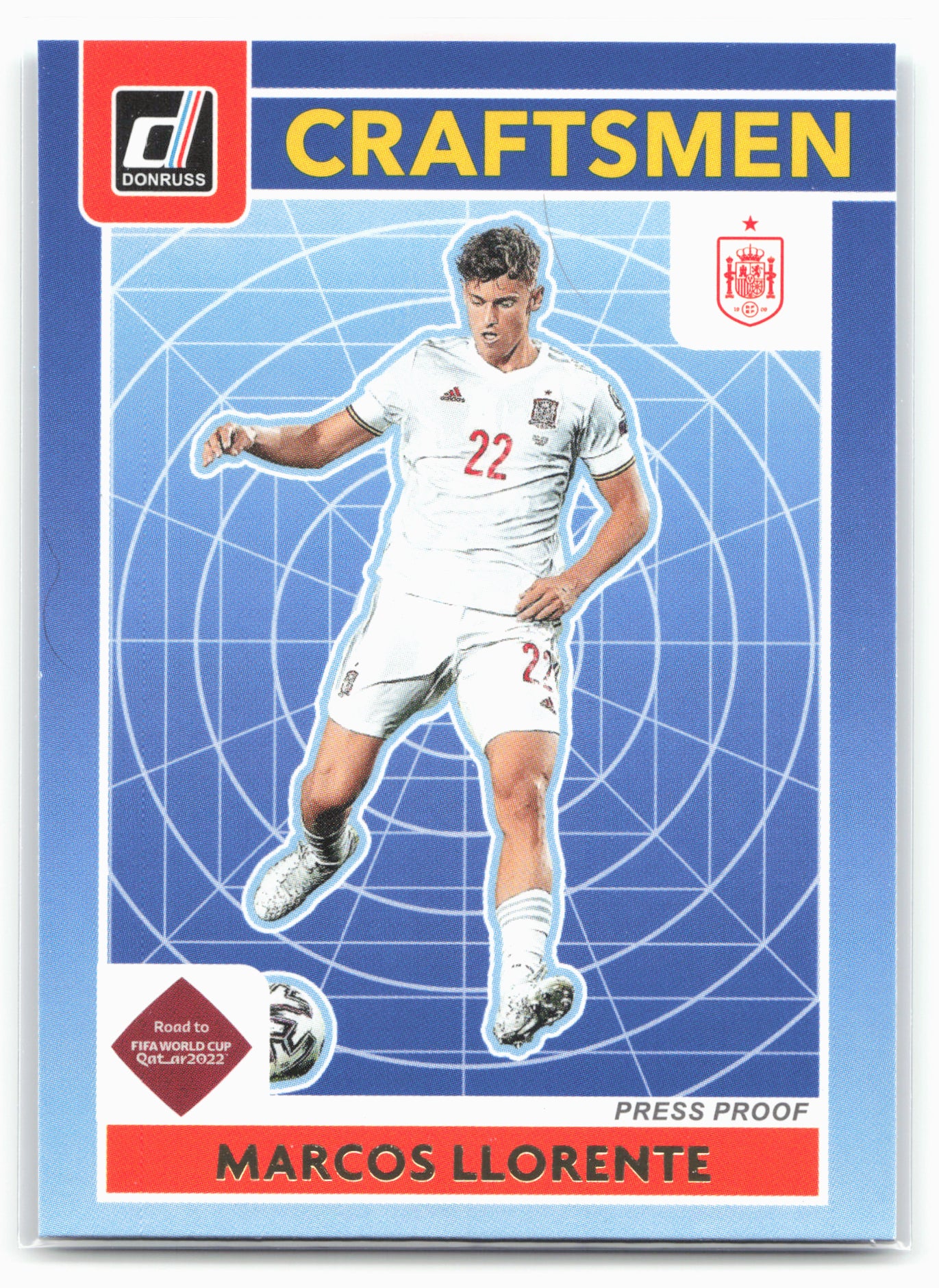 2021-22 Donruss #11 Marcos Llorente Craftsmen Press Proof