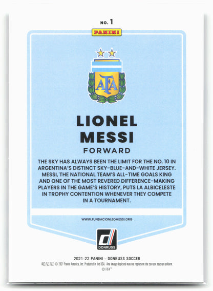 2021-22 Donruss #1 Lionel Messi