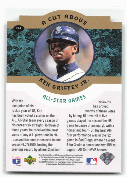 1996 Collector's Choice #CA4 Ken Griffey Jr. Ken Griffey Jr.: A Cut Above