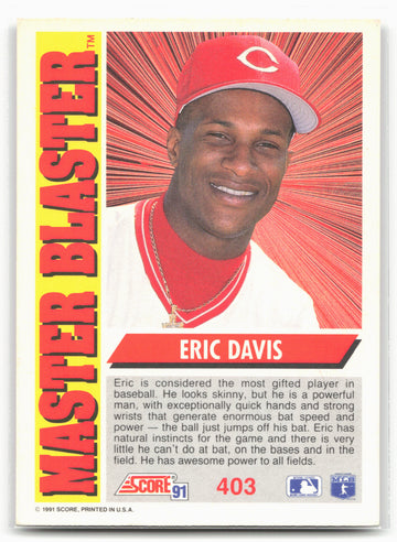 1991 Score #403 Eric Davis