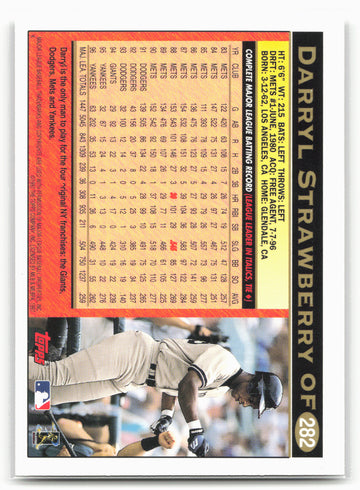 
1997 Topps #282 Darryl Strawberry
