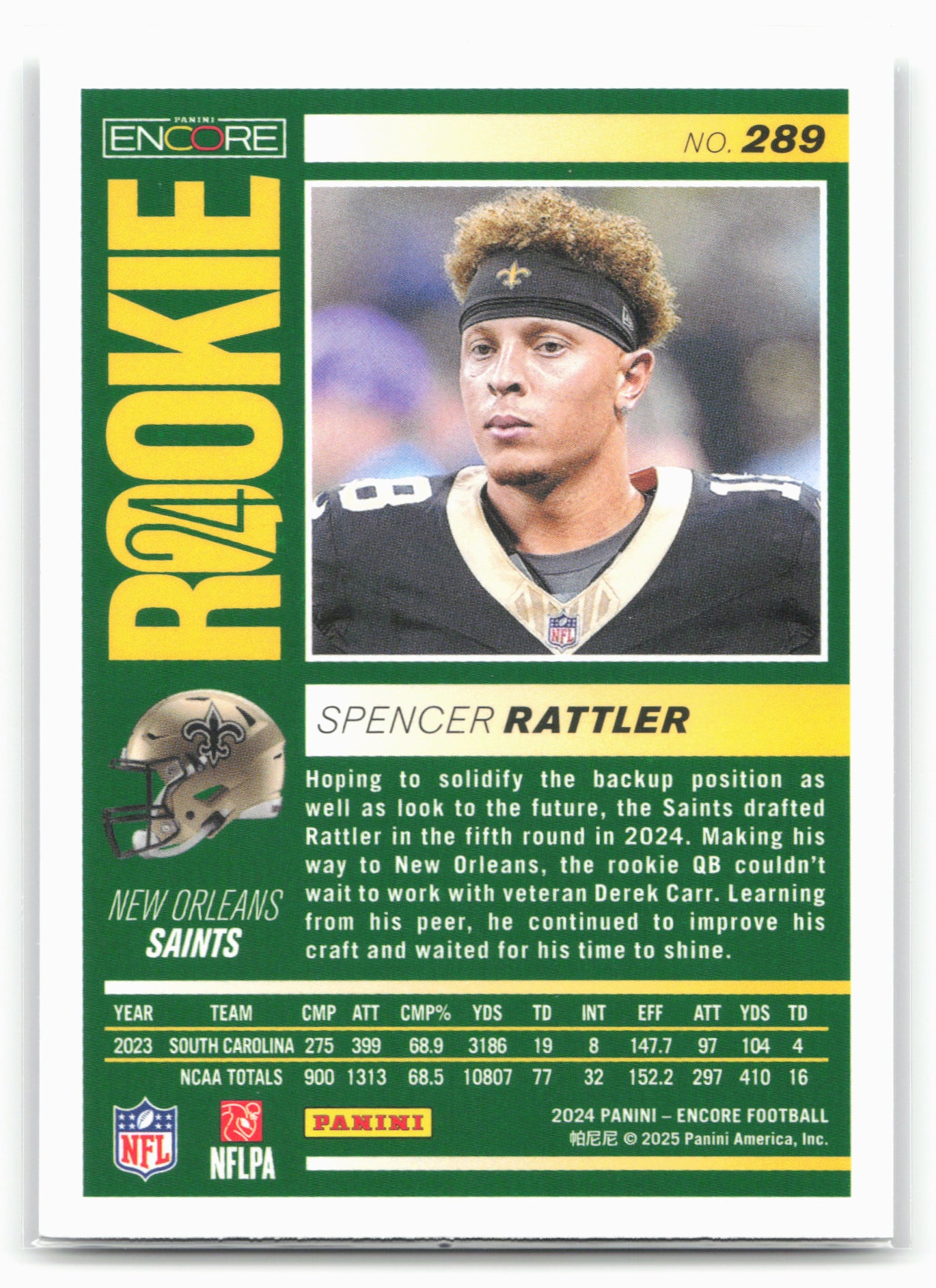 2024 Panini Encore #289 Spencer Rattler