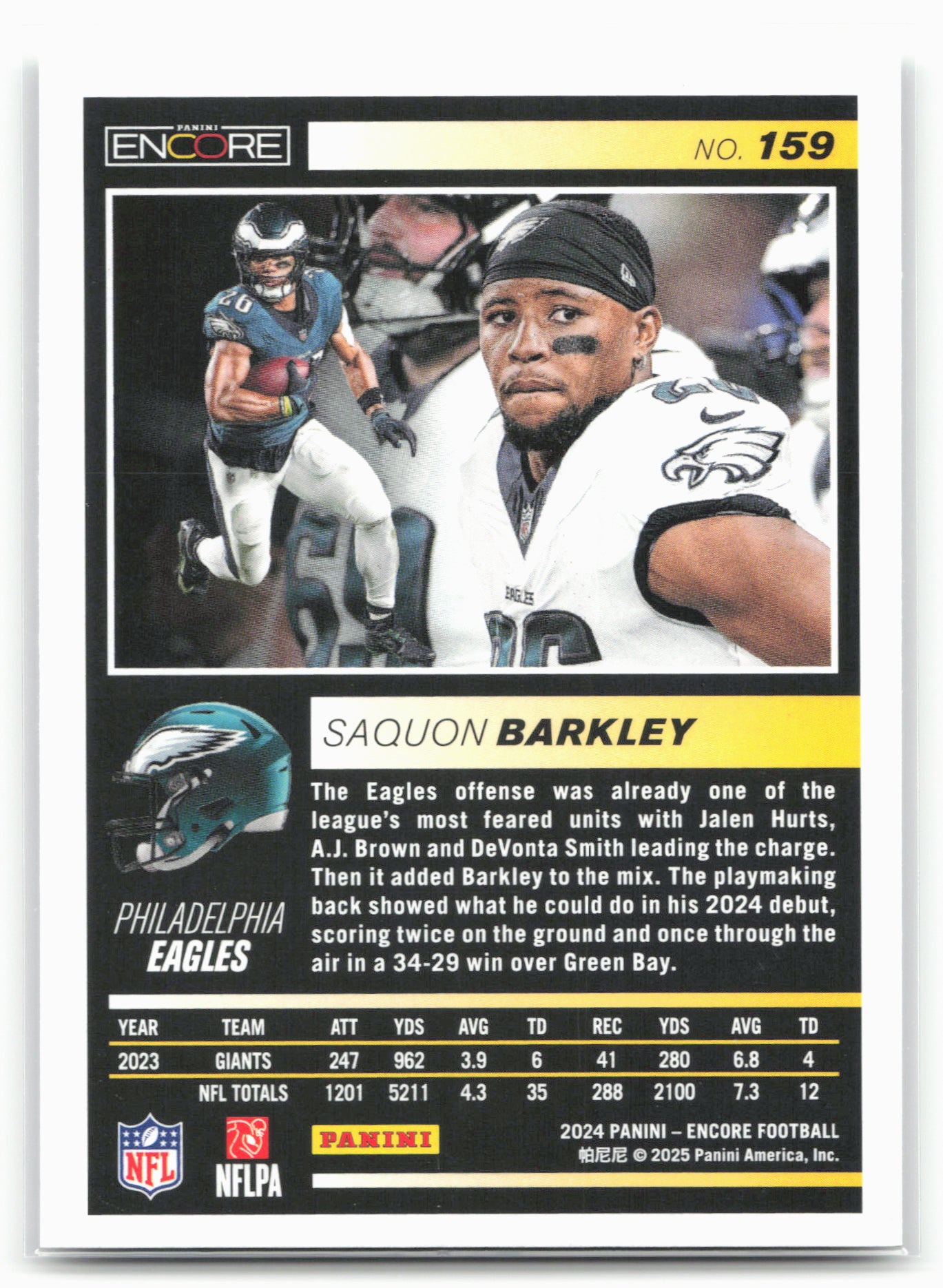 2024 Panini Encore #159 Saquon Barkley