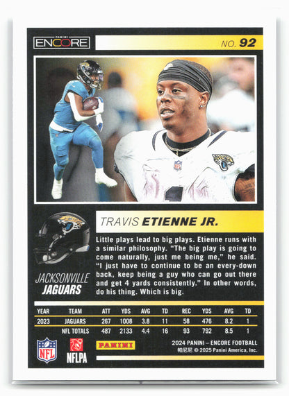 2024 Panini Encore #92 Travis Etienne Jr.