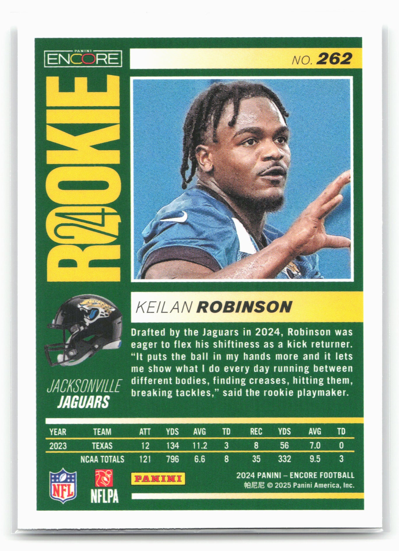 2024 Panini Encore #262 Keilan Robinson