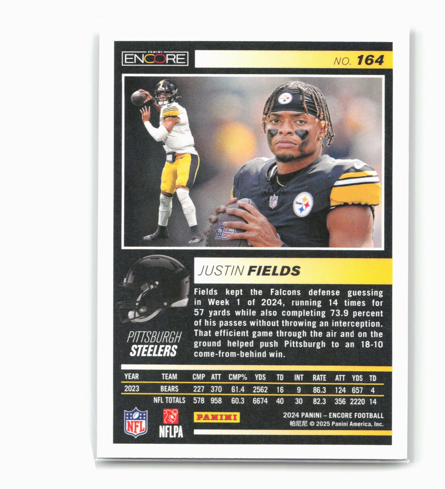 2024 Panini Encore #164 Justin Fields