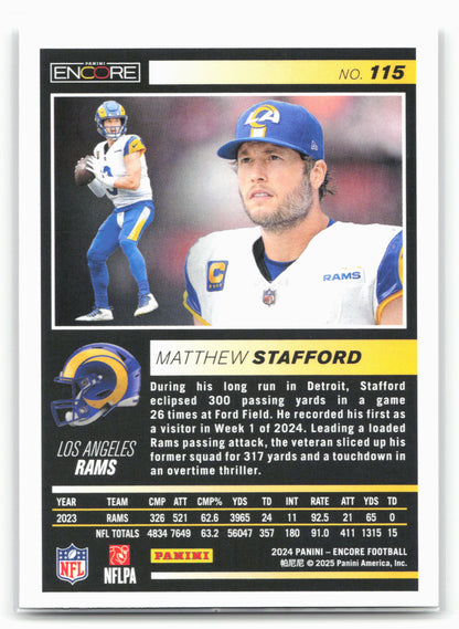 2024 Panini Encore #115 Matthew Stafford