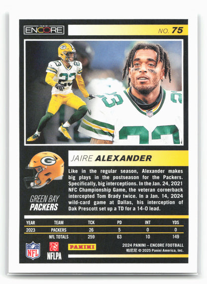 2024 Panini Encore #75 Jaire Alexander