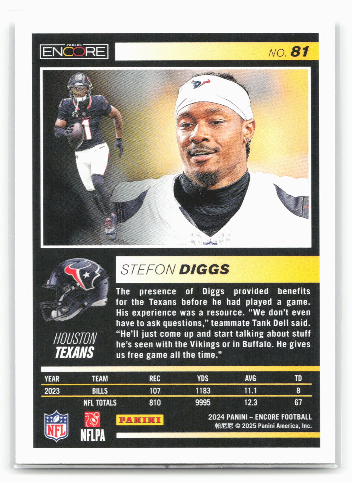 2024 Panini Encore #81 Stefon Diggs