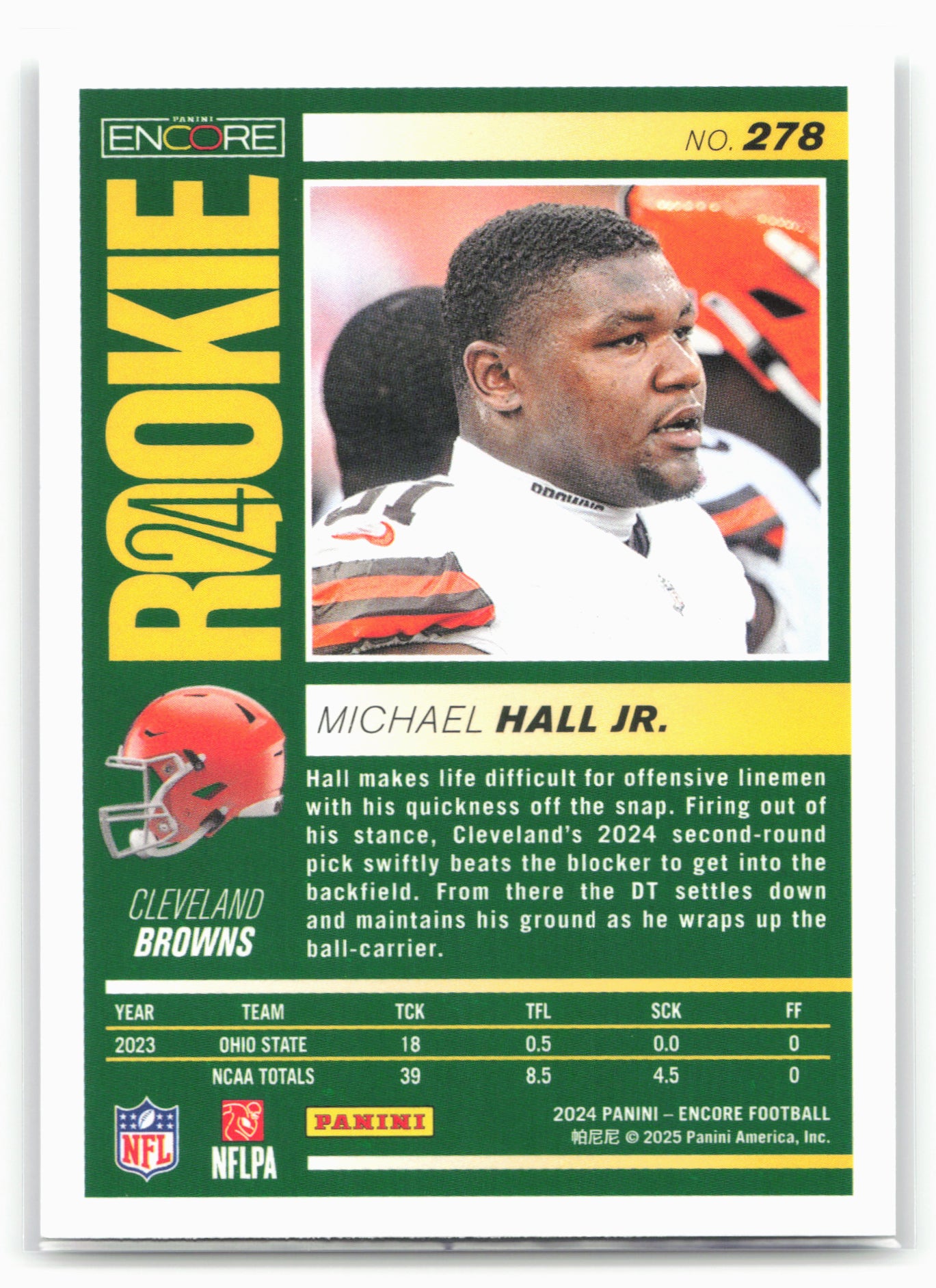 2024 Panini Encore #278 Michael Hall Jr.