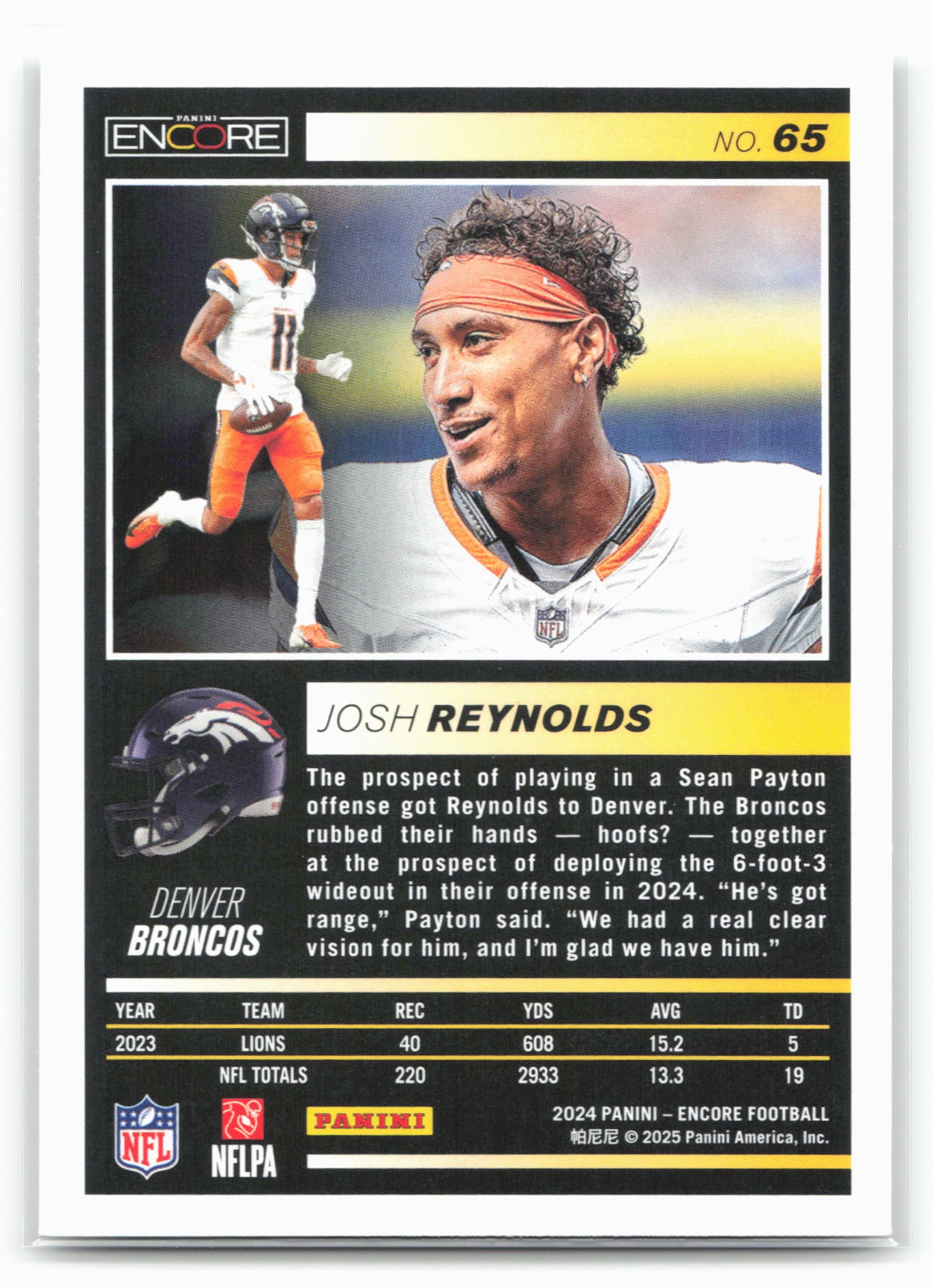 2024 Panini Encore #65 Josh Reynolds