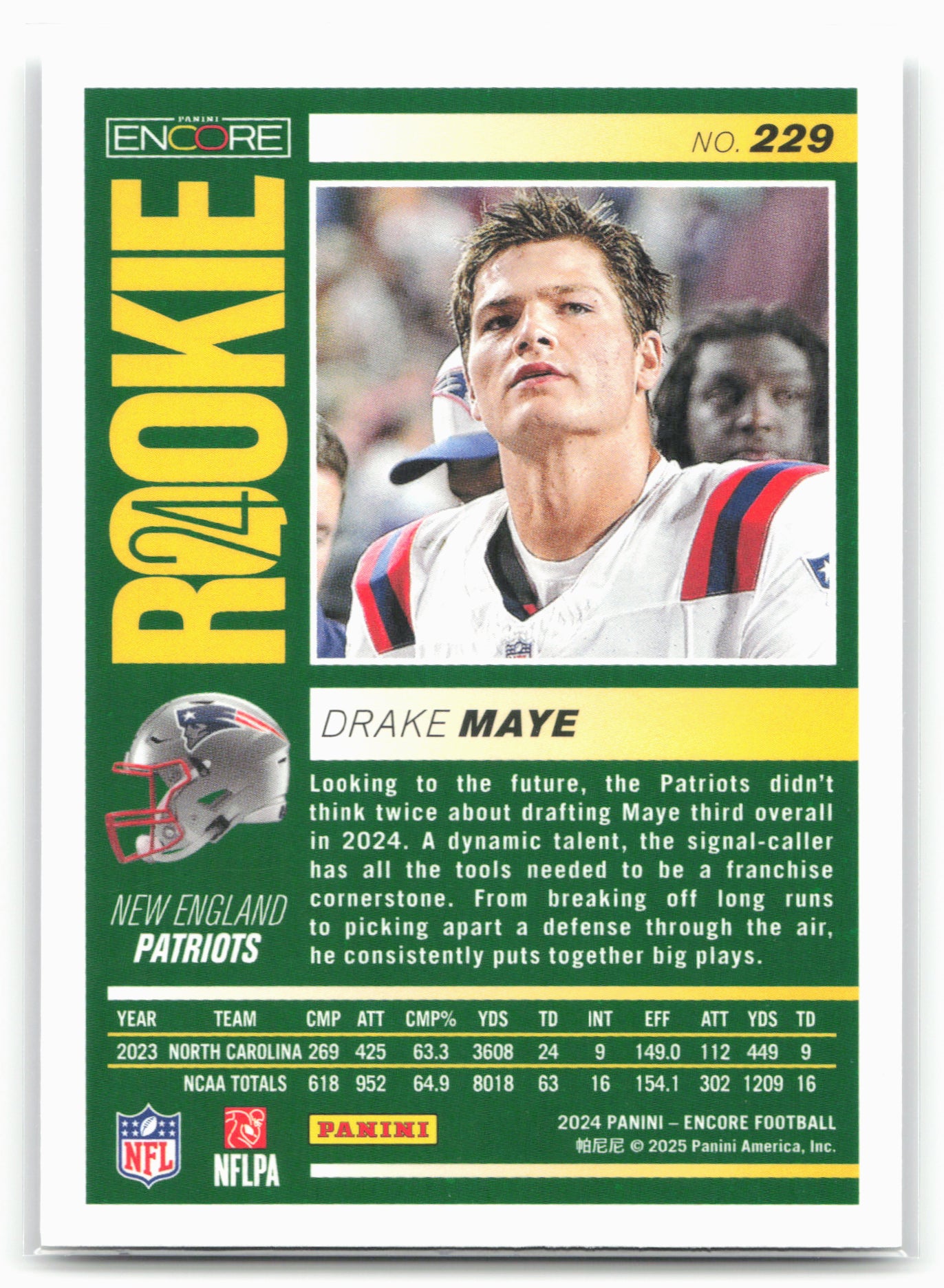 2024 Panini Encore #229 Drake Maye