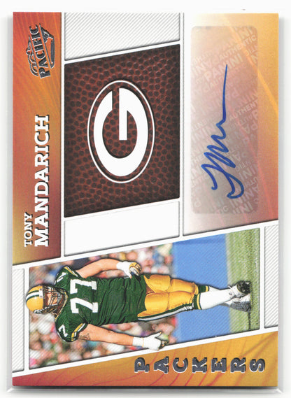 2024 Panini Encore #PP-TMH Tony Mandarich Pacific Penmanship #/99