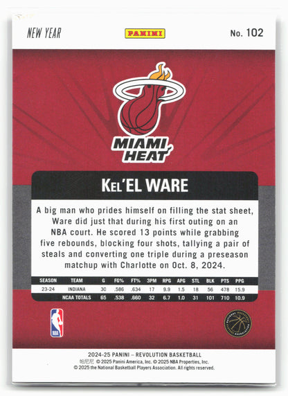 2024-25 Panini Revolution #102 Kel'el Ware Chinese New Year