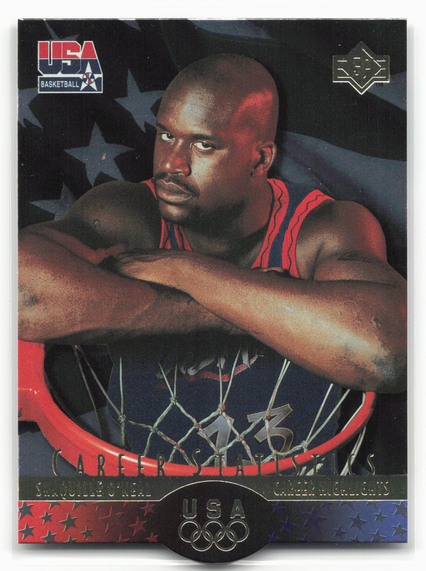 1996 Upper Deck USA #S5 Shaquille O'Neal SP Career Statistics 26154