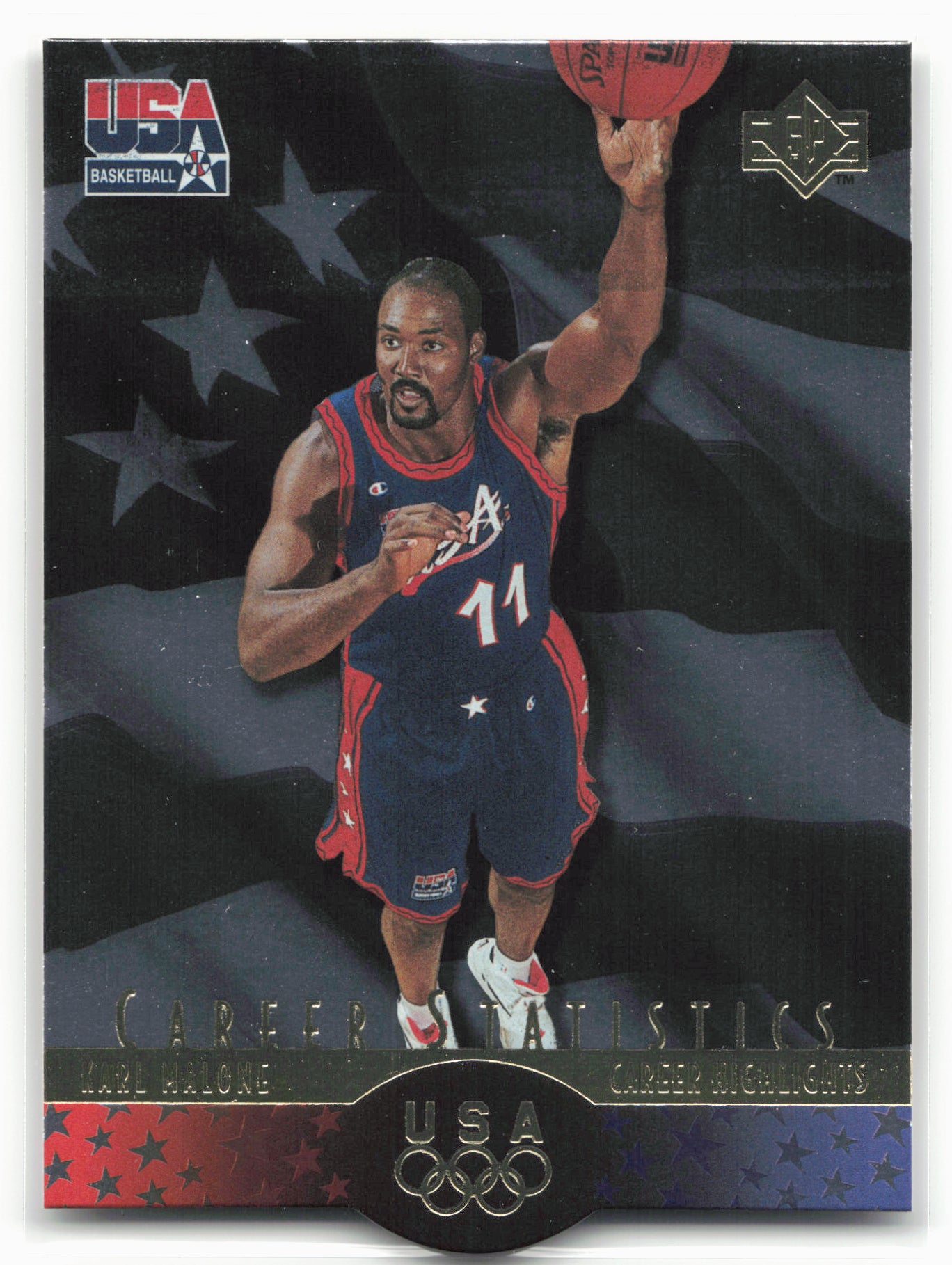 1996 Upper Deck USA #S3 Karl Malone SP Career Statistics 26156