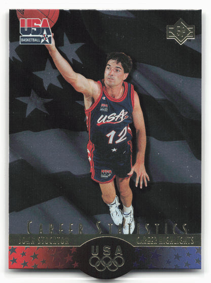 1996 Upper Deck USA #S10 John Stockton SP Career Statistics 26157