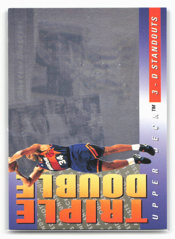 1993-94 Upper Deck #TD1 Charles Barkley Triple Double 3-D Standouts