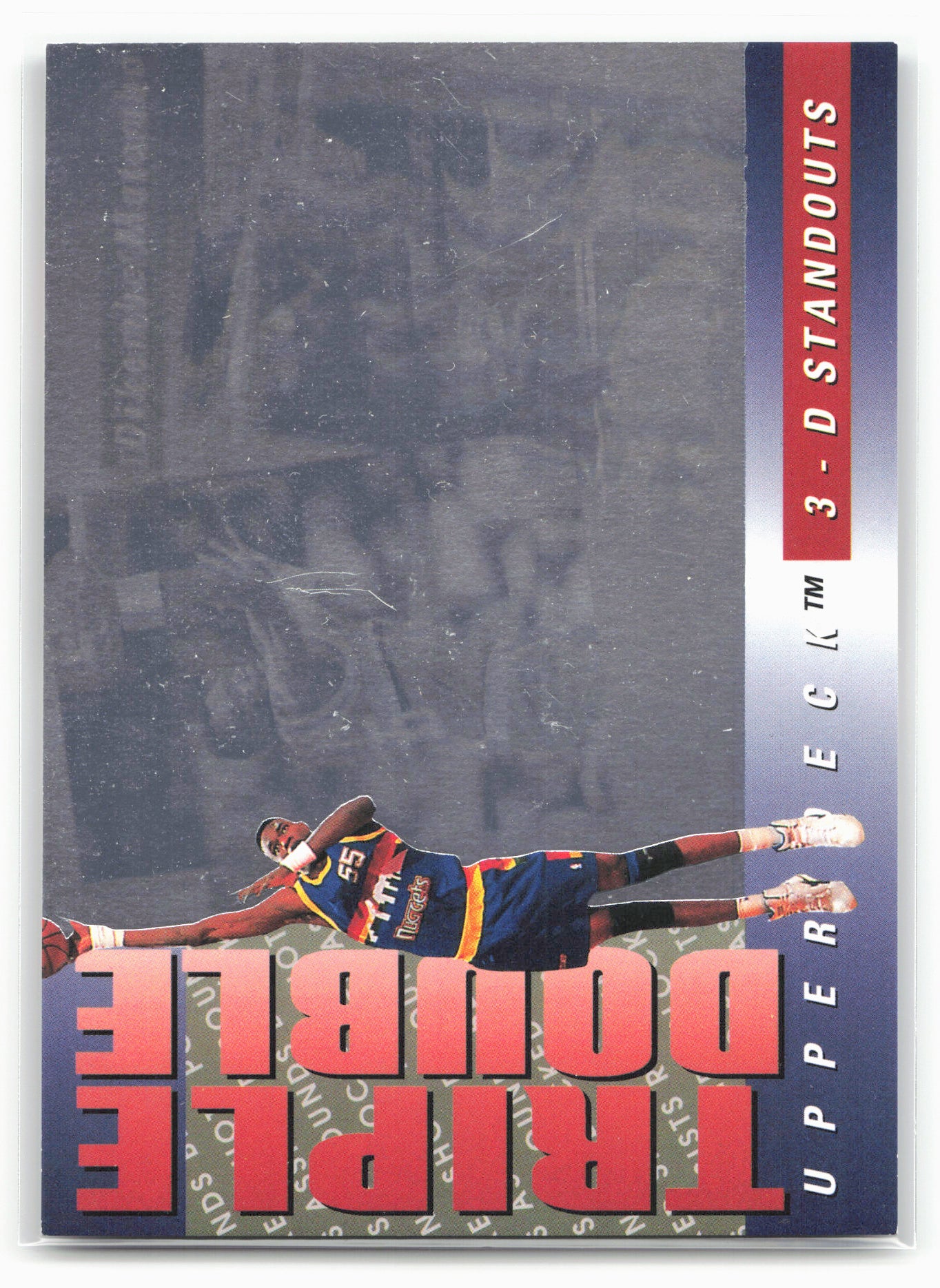 1993-94 Upper Deck #TD8 Dikembe Mutombo Triple Double 3-D Standouts