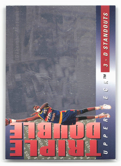 1993-94 Upper Deck #TD8 Dikembe Mutombo Triple Double 3-D Standouts