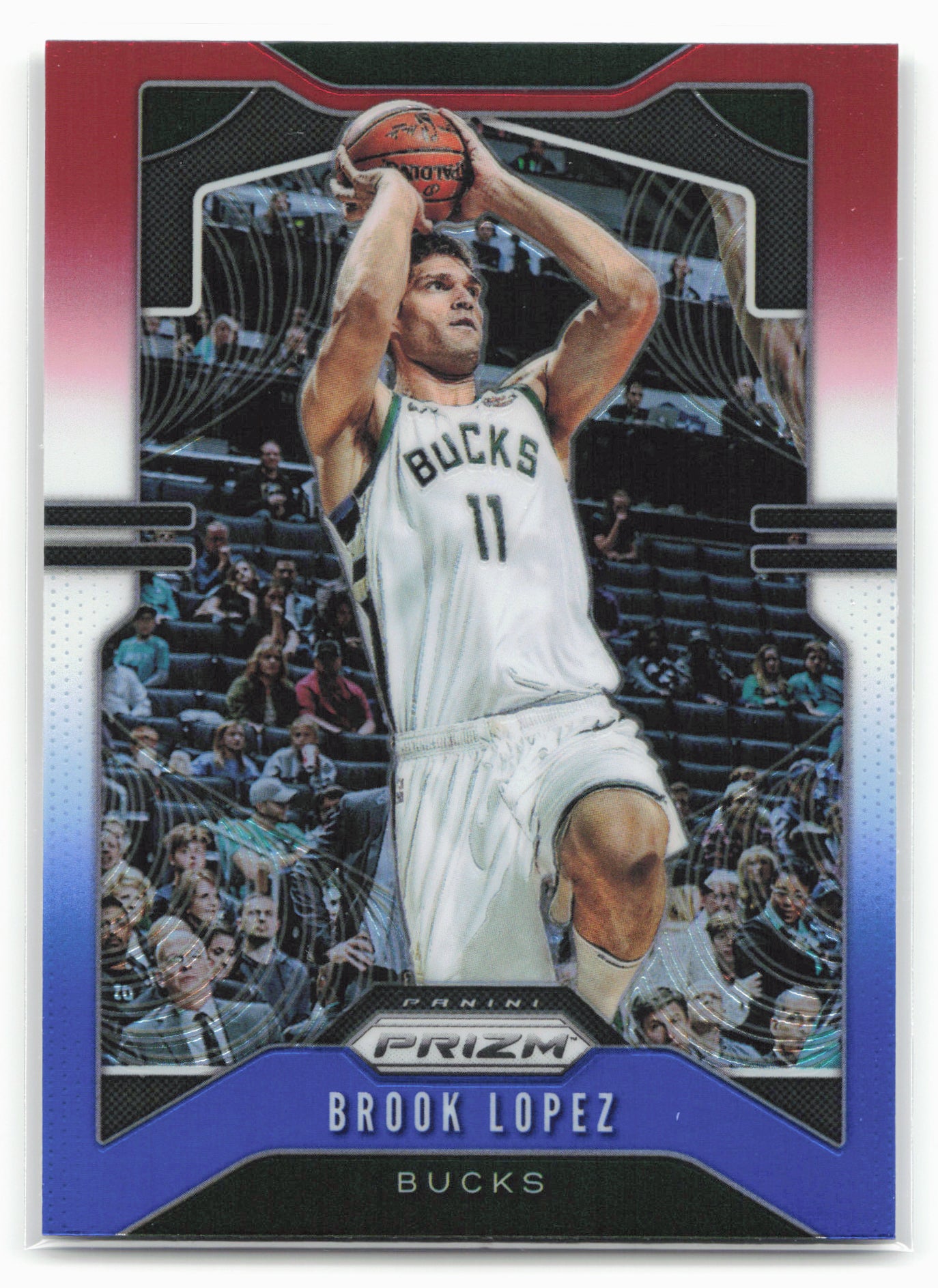 2019-20 Panini Prizm #234 Brook Lopez Prizms Red White and Blue