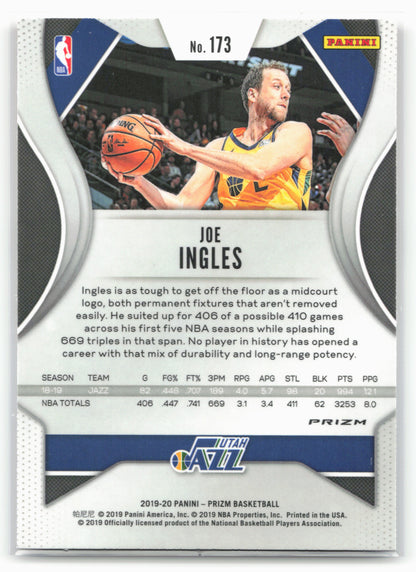 2019-20 Panini Prizm #173 Joe Ingles Prizms Red White and Blue