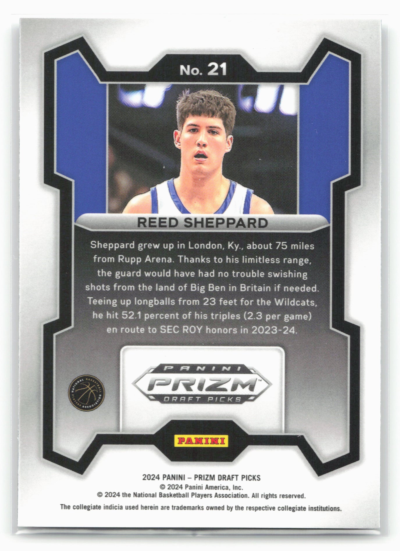 2024 Panini Prizm Draft Picks #21 Reed Sheppard 26169