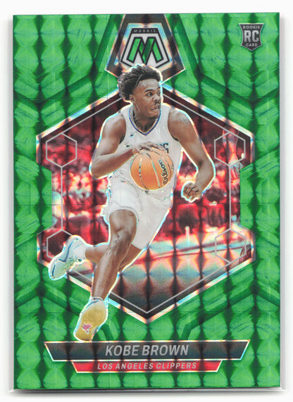 2023-24 Panini Mosaic #209 Kobe Brown Green 26170