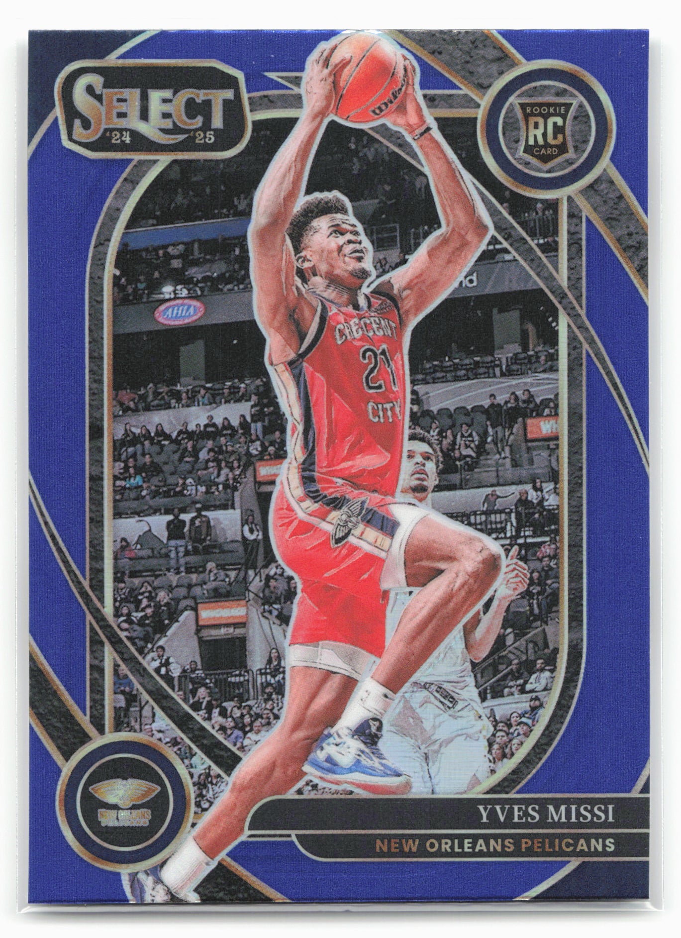 2024-25 Panini Select #284 Yves Missi Blue Prizm