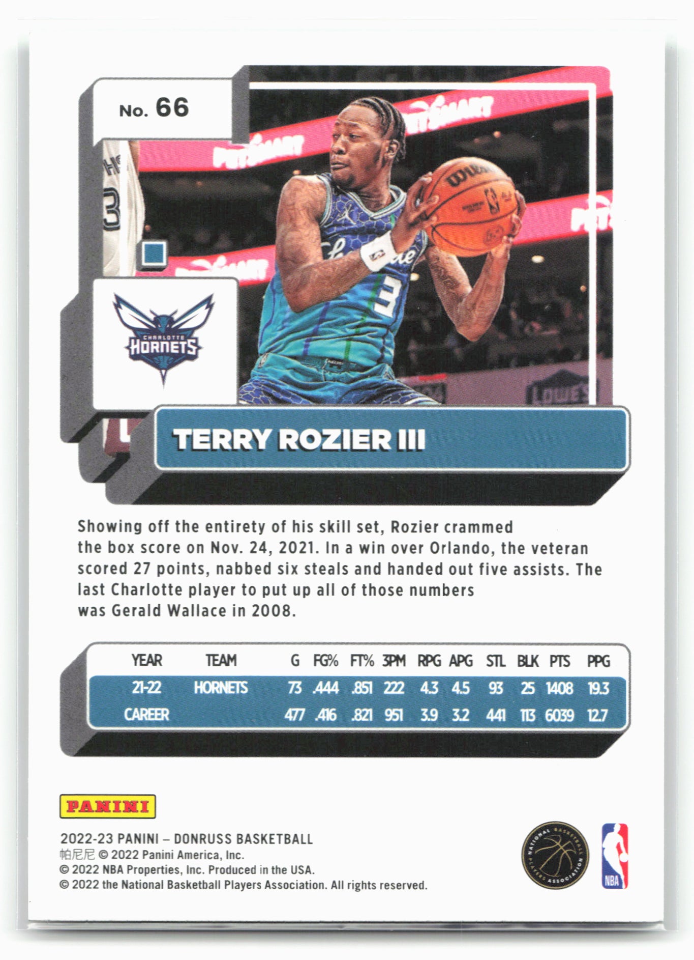 2022-23 Donruss #66 Terry Rozier III Holo Laser Green