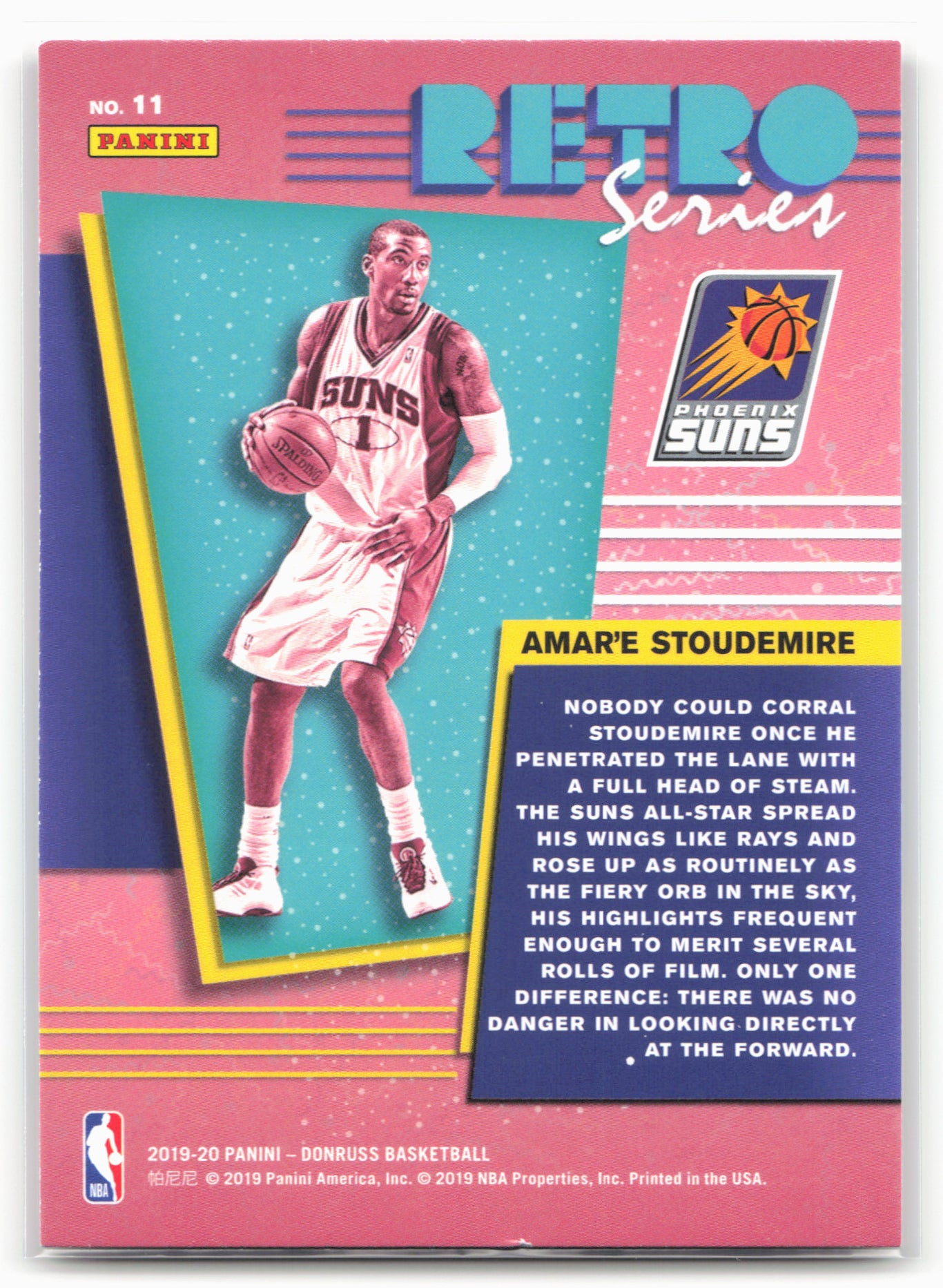 2019-20 Donruss #11 Amar'e Stoudemire Retro Series