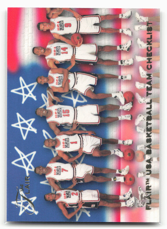 1994 Flair USA #119 Checklist: 1-66 Kevin Johnson Update