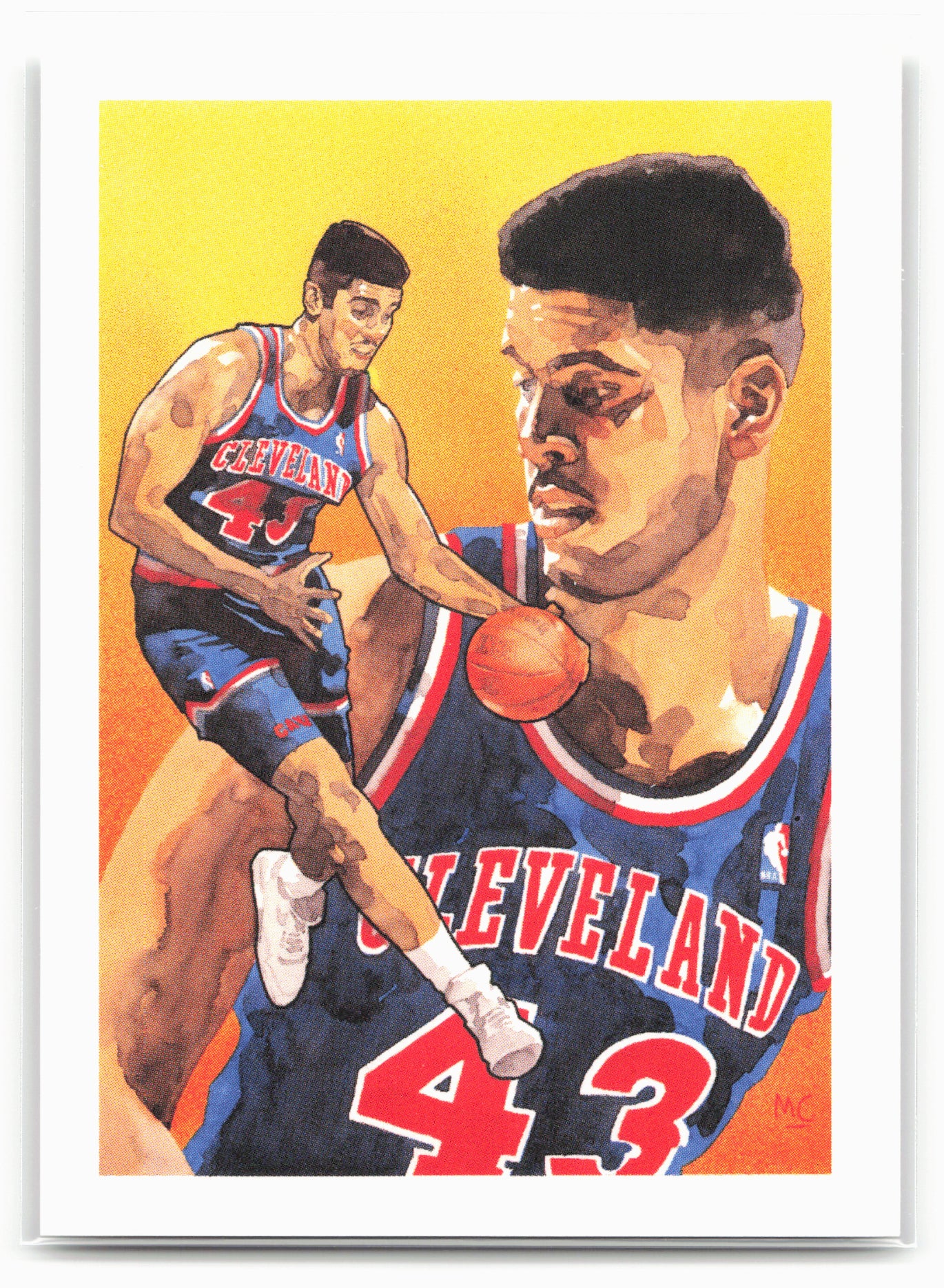 1991-92 Hoops #507 Brad Daugherty