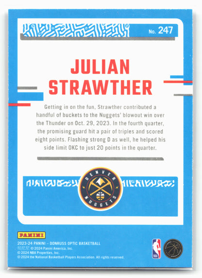 2023-24 Donruss Optic #247 Julian Strawther 26207