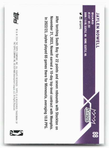 2023-24 Topps G-League #88 Jaylen Nowell Gold #/50