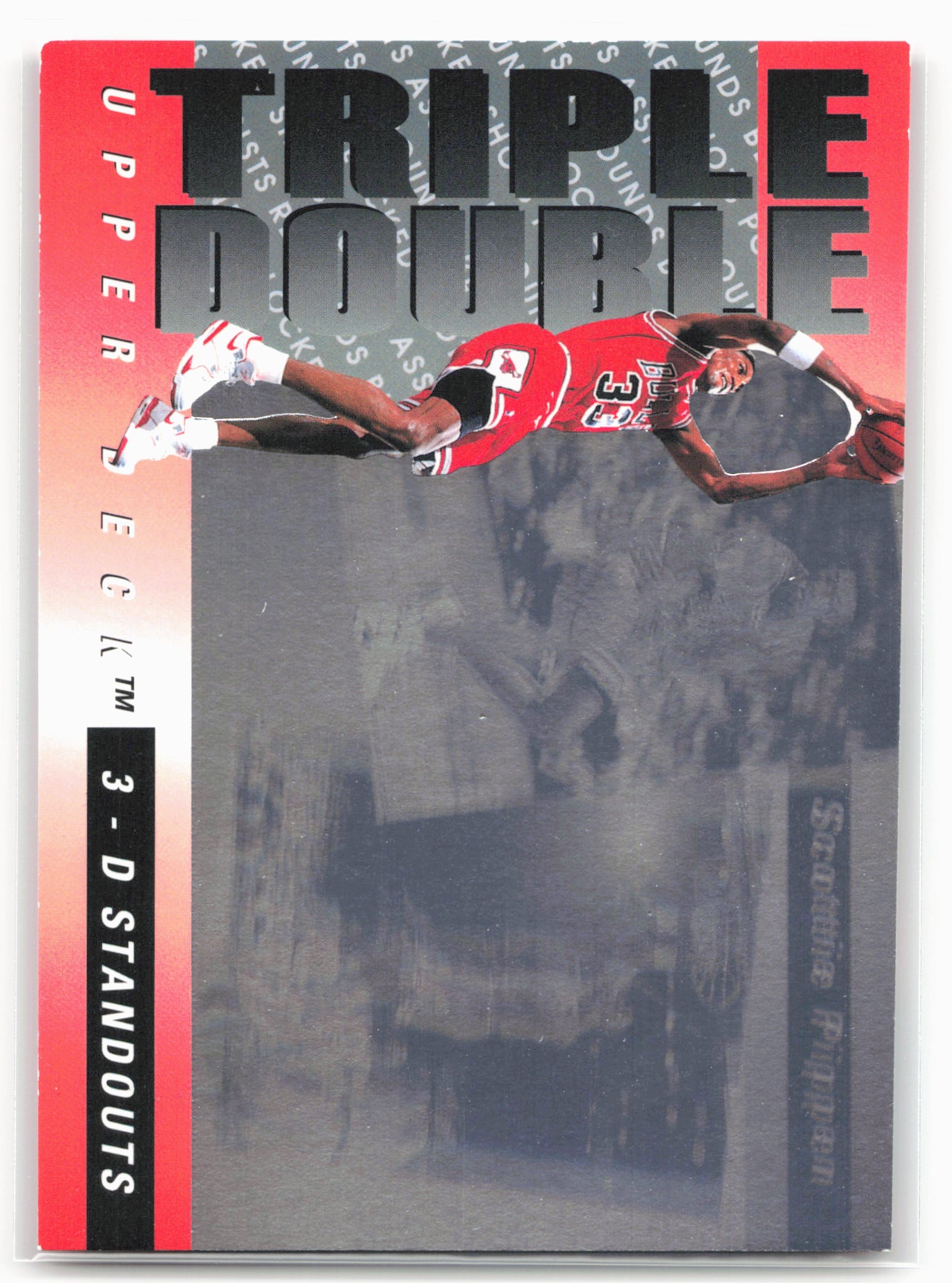 1993-94 Upper Deck #TD3 Scottie Pippen Triple Double 3-D Standouts