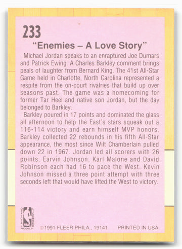 1991-92 Fleer #233 1991 All-Star Game