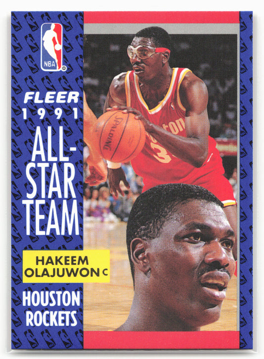 1991-92 Fleer #214 Hakeem Olajuwon