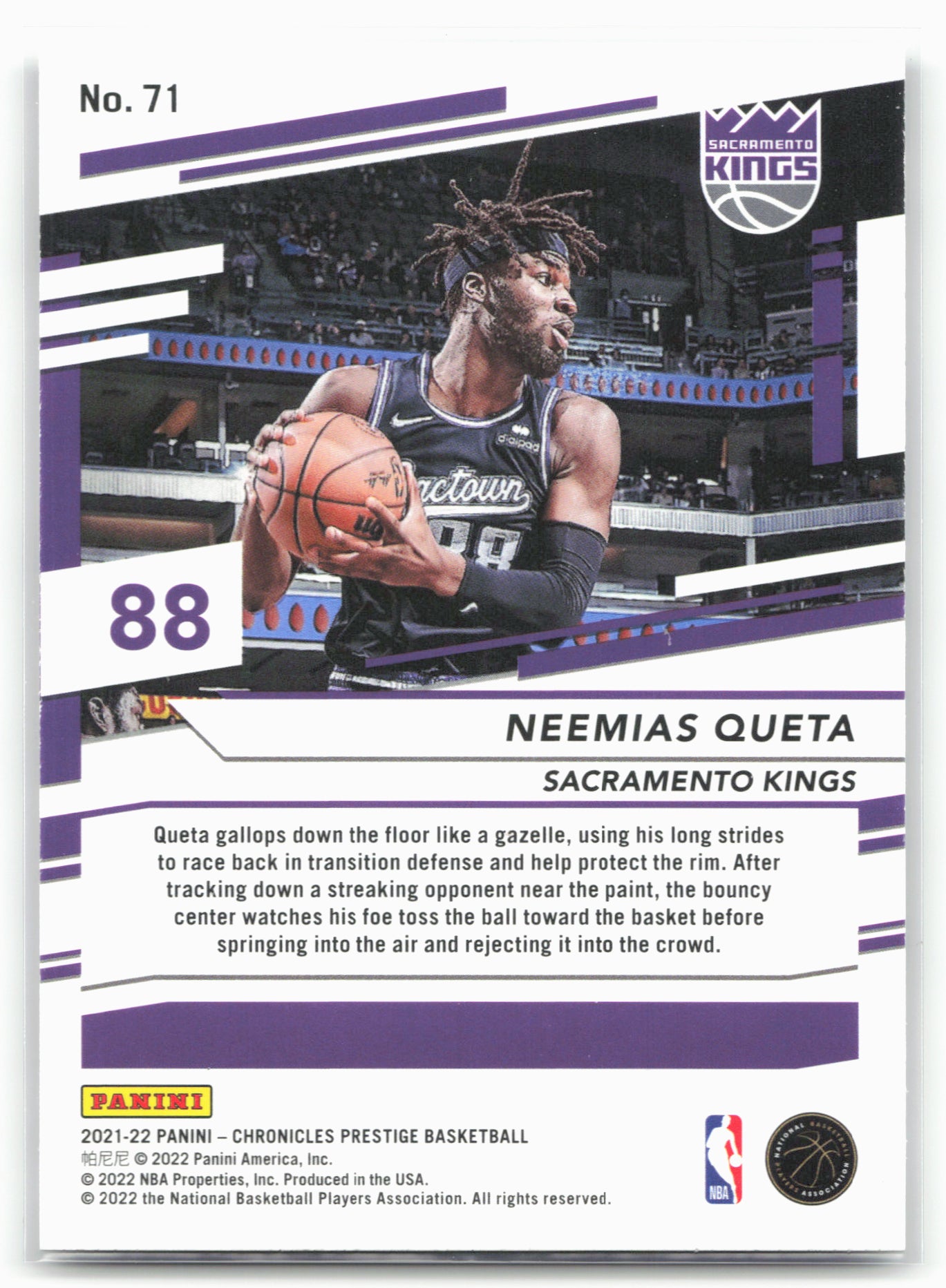 2021-22 Panini Chronicles #71 Neemias Queta