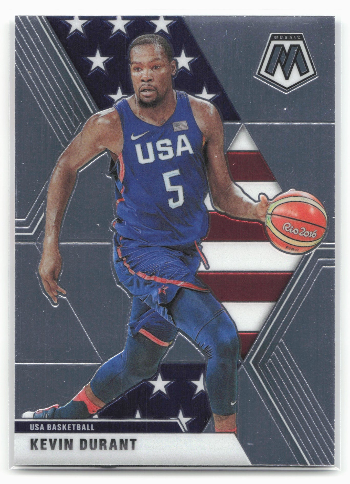 2019-20 Panini Mosaic #251 Kevin Durant