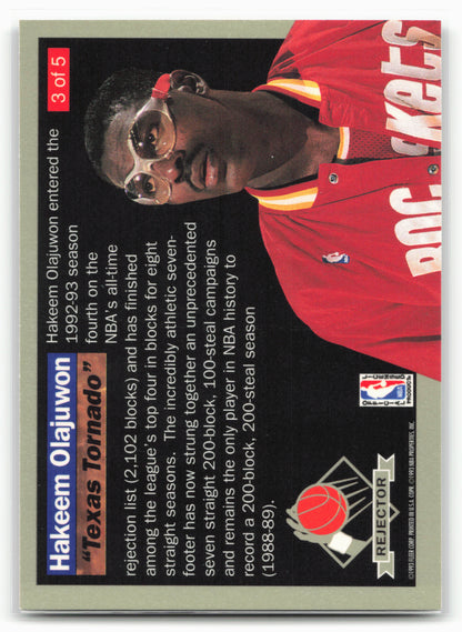 1992-93 Ultra #3 Hakeem Olajuwon Rejectors